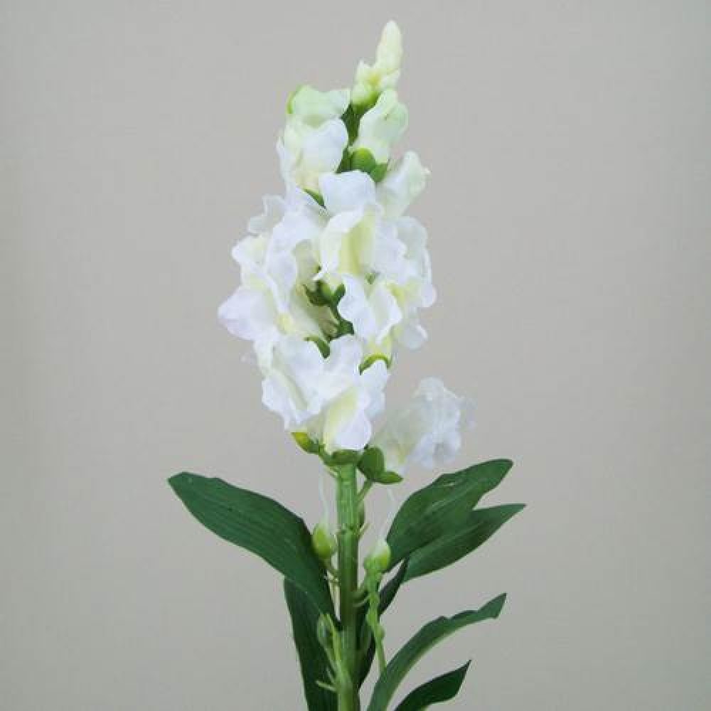Snapdragon Ivory 59cm Artificial Flowers